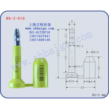 sello de alta seguridad para camiones BG-Z-010